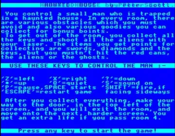 10 of the Best vol.1 - Haunted House (198x)(Sinclair User-IJK Software) screen shot title